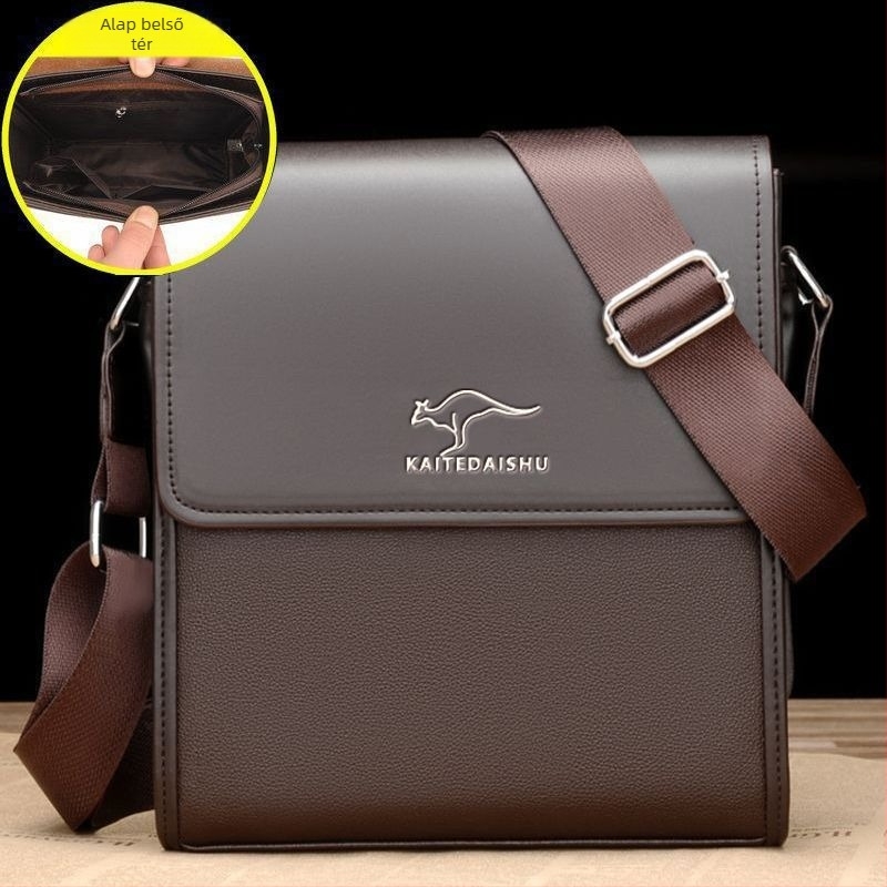 Férfi üzleti PU táska | vízálló, poliészter bélés, mindennapi használat, őszi 2021