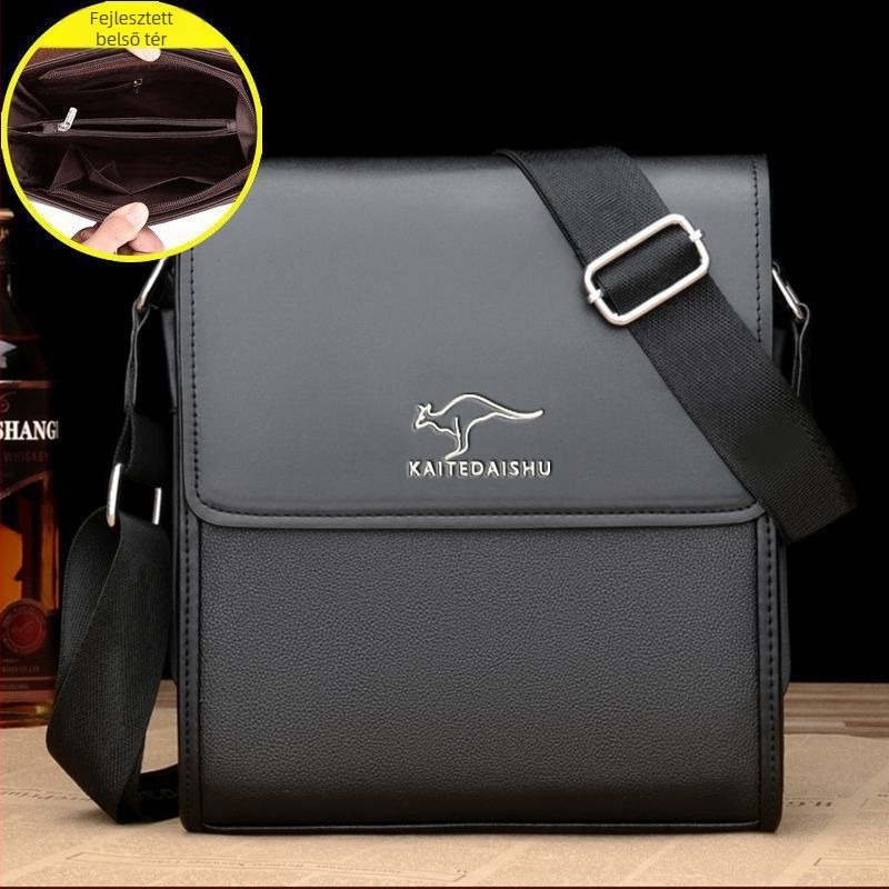 Férfi üzleti PU táska | vízálló, poliészter bélés, mindennapi használat, őszi 2021