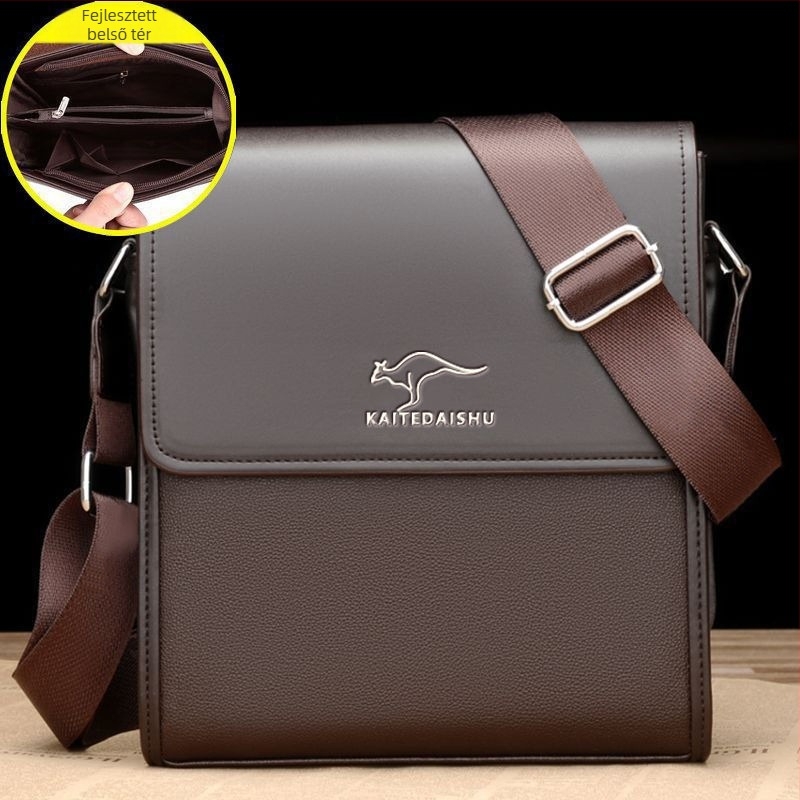 Férfi üzleti PU táska | vízálló, poliészter bélés, mindennapi használat, őszi 2021