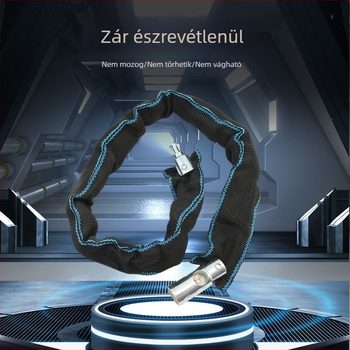 Lopás elleni kerékpárlánc zár – hordozható, vastagított és hosszabb lánc, elektromos és hegyi kerékpárokhoz