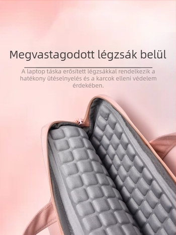 Üzleti laptop táska poliészterből — vízálló, kopásálló és ütésálló