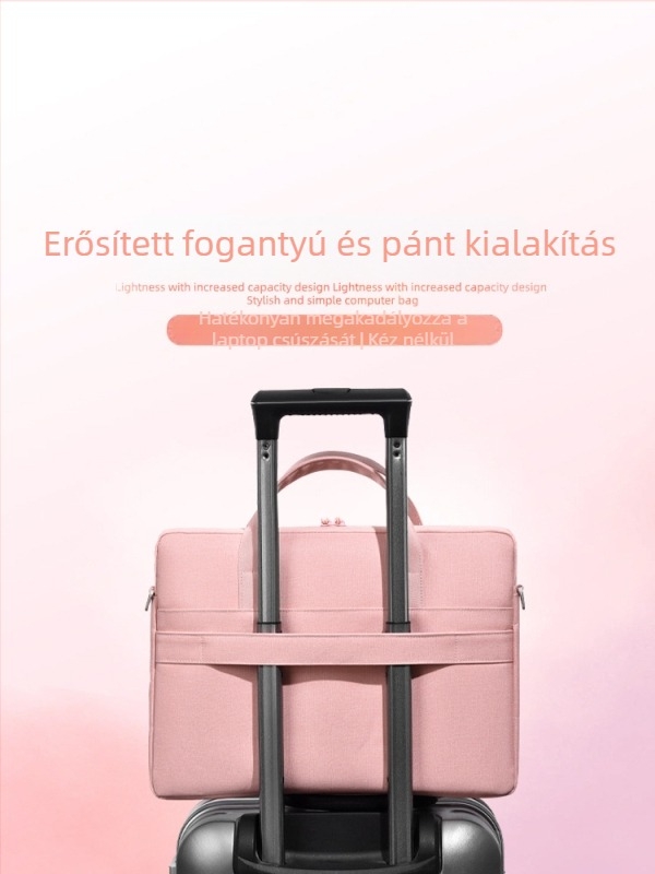 Üzleti laptop táska poliészterből — vízálló, kopásálló és ütésálló