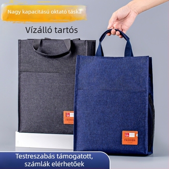 Jingjie Oxford vászon aktatáska, cipzár, minimalist stílus