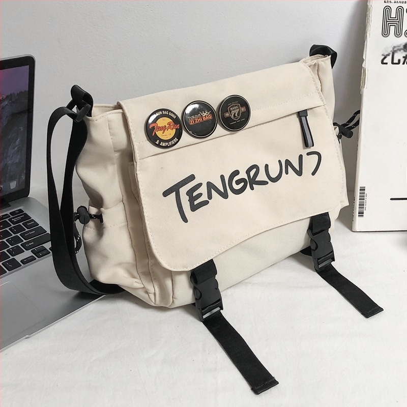 Férfi crossbody táska - Poliészter, Vízálló, Nylon bélés, Üzleti utazáshoz