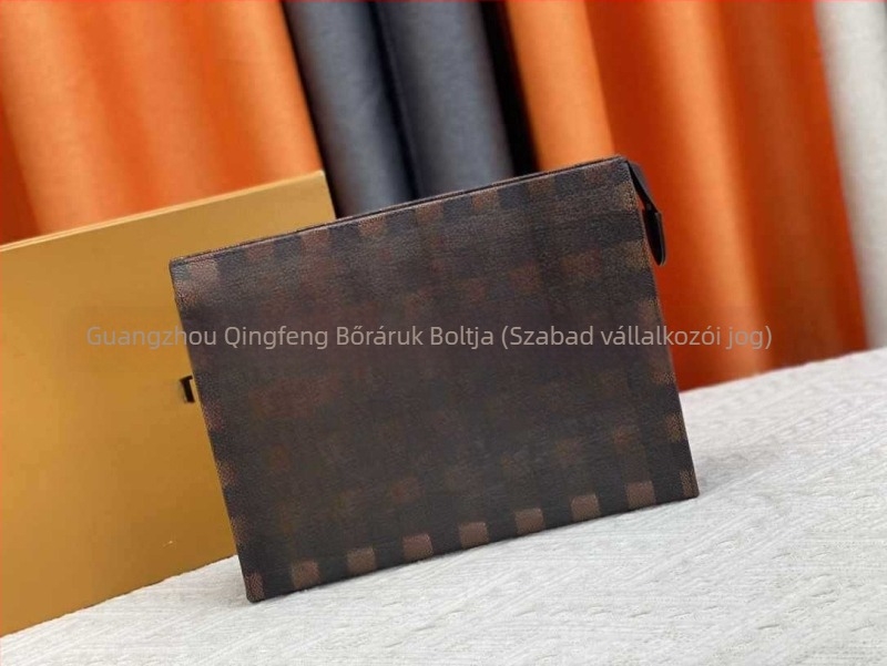 Uniszex PU clutch táska – ultrakönnyű, nagy kapacitású, betűs minta, poliészter bélés