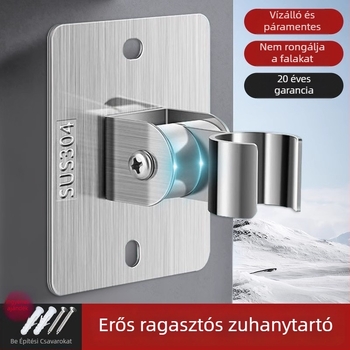 304 rozsdamentes acél zuhanytartó, modell JG-DZ, fúrás nélküli telepítés, univerzális állítás, modern minimalist stílus