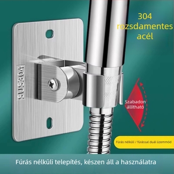 304 rozsdamentes acél zuhanytartó, modell JG-DZ, fúrás nélküli telepítés, univerzális állítás, modern minimalist stílus