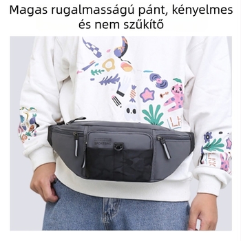 Férfi kültéri sport váll-táska nagy kapacitású, Oxford anyagból, lélegző, poliészter bélés