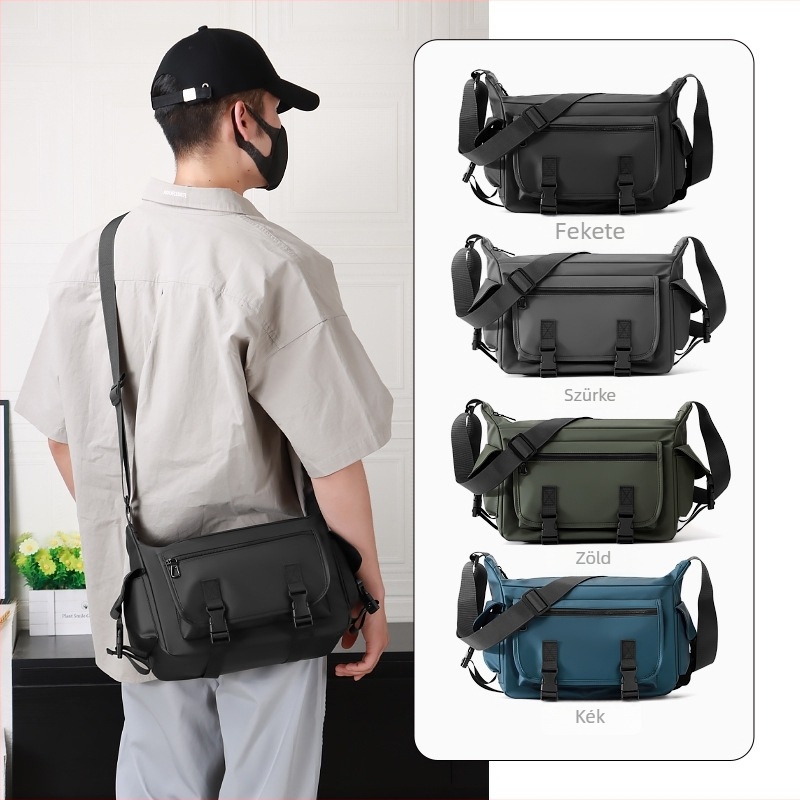 Férfi crossbody táska - Nagy kapacitású, Nylon anyag, Vízálló, Kopásálló, Utcai stílus