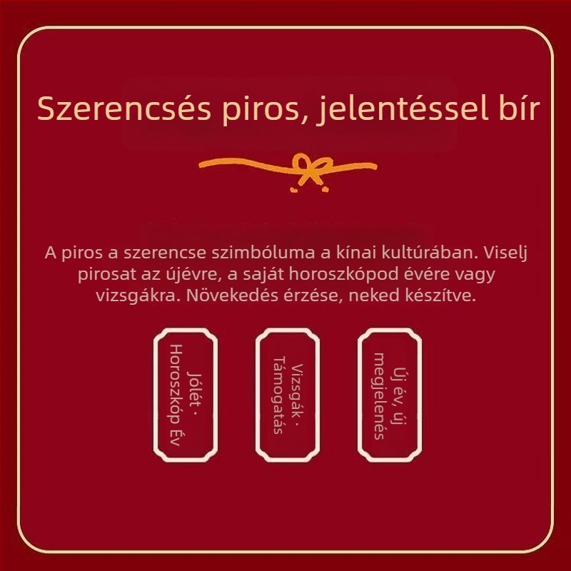 Piros gyerek boxer – 95% pamut, méret 3–8 év, zodiákus év motívum