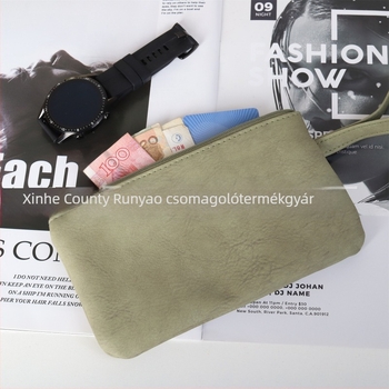 Női pénztárca rúzs és kozmetika tárolására, mindennapi használatra, nylon bélés, városi minimalistikus stílus, egységes minta, tárolásra alkalmas, Nyár 2024