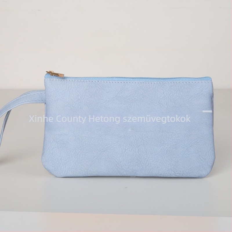 Női pénztárca rúzs és kozmetika tárolására, mindennapi használatra, nylon bélés, városi minimalistikus stílus, egységes minta, tárolásra alkalmas, Nyár 2024