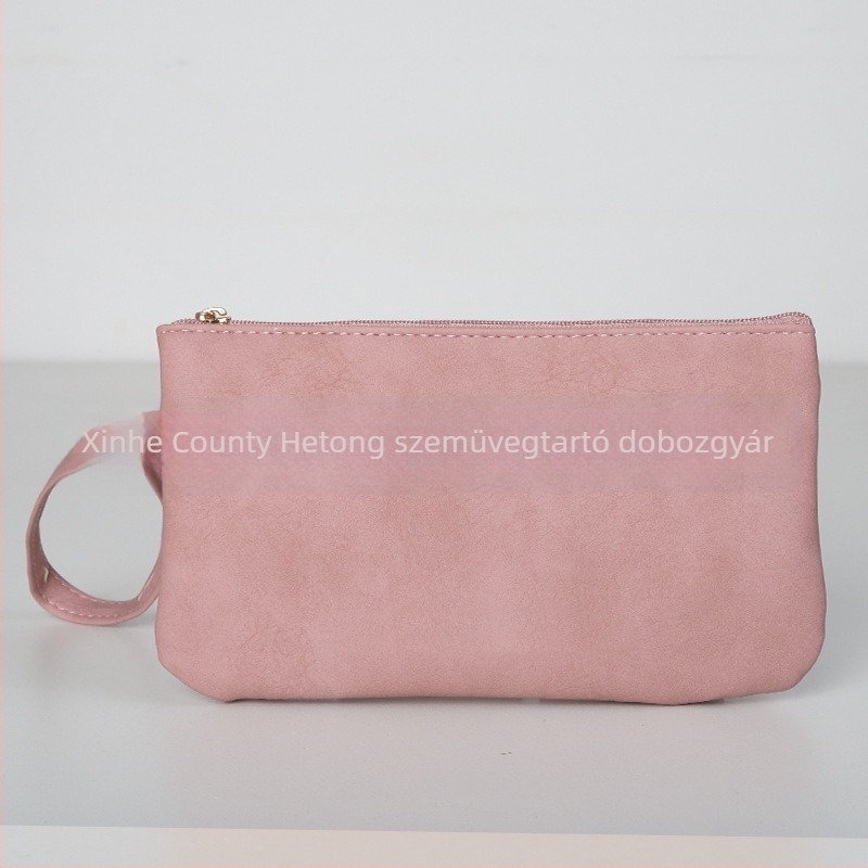 Női pénztárca rúzs és kozmetika tárolására, mindennapi használatra, nylon bélés, városi minimalistikus stílus, egységes minta, tárolásra alkalmas, Nyár 2024