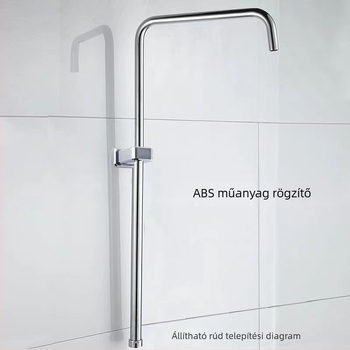 Zuhanytartó – ABS, levehető, fúrással történő szerelés, modell CN001CP, 1–90°C