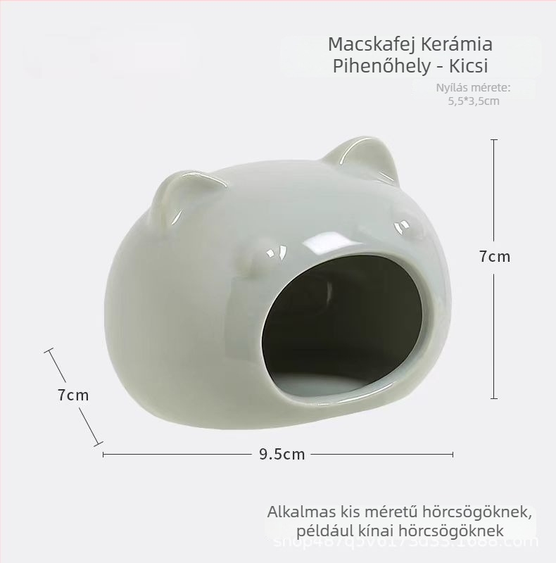 Kerámiából készült hörcsög odú, nyári hűtéssel és kreatív ketrecdekorációval | Foam Fun | hörcsögöknek | tavasz, nyár, ősz