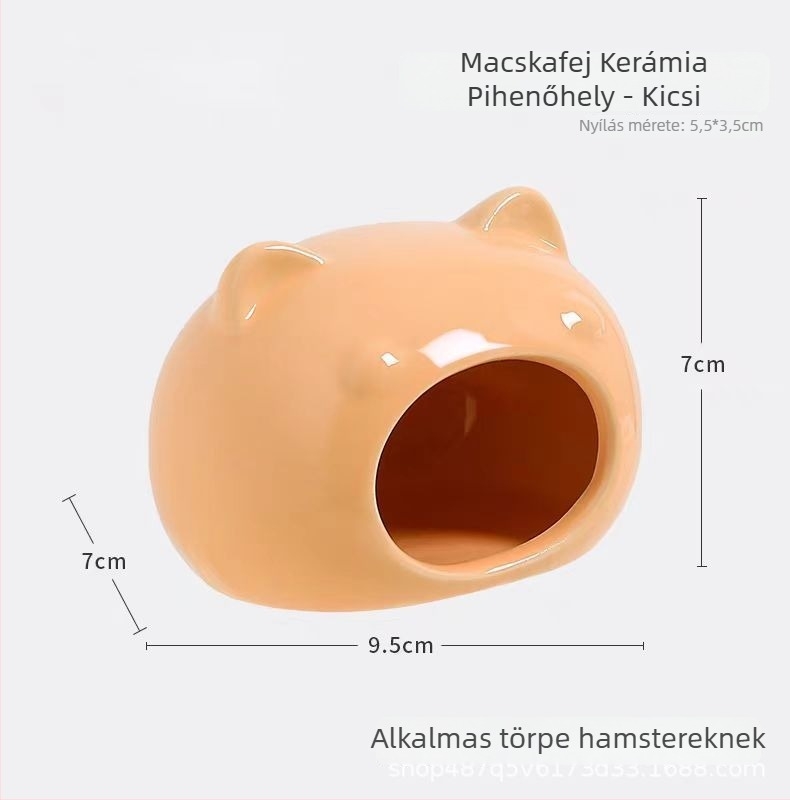 Kerámiából készült hörcsög odú, nyári hűtéssel és kreatív ketrecdekorációval | Foam Fun | hörcsögöknek | tavasz, nyár, ősz
