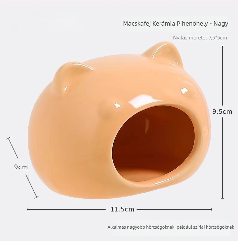 Kerámiából készült hörcsög odú, nyári hűtéssel és kreatív ketrecdekorációval | Foam Fun | hörcsögöknek | tavasz, nyár, ősz