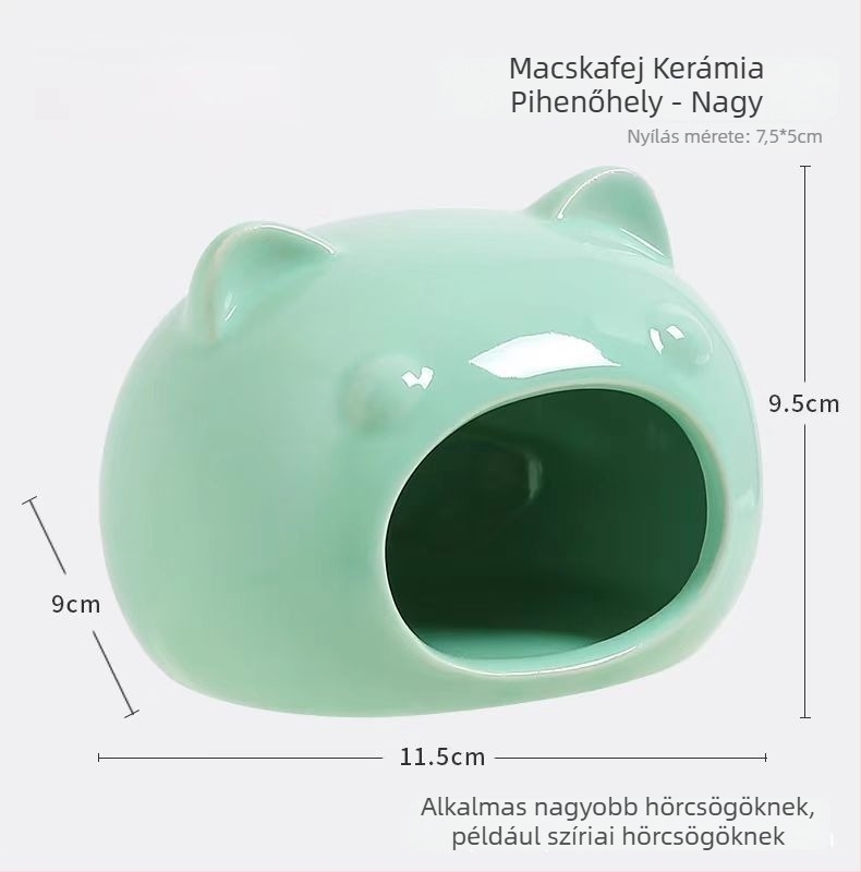 Kerámiából készült hörcsög odú, nyári hűtéssel és kreatív ketrecdekorációval | Foam Fun | hörcsögöknek | tavasz, nyár, ősz