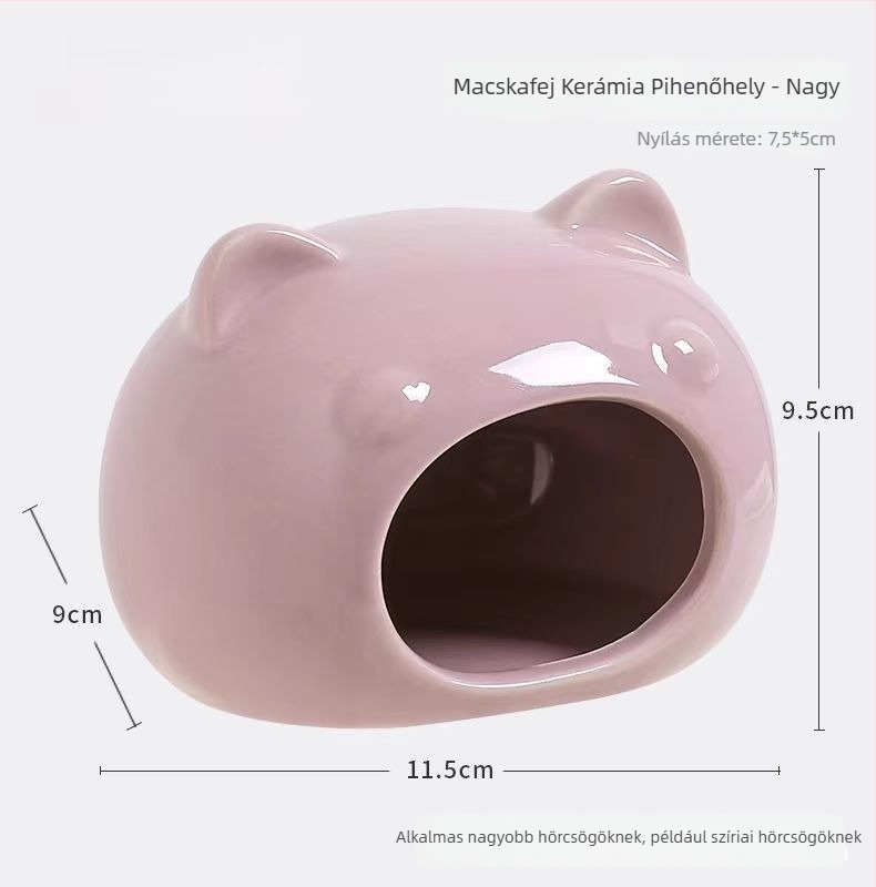Kerámiából készült hörcsög odú, nyári hűtéssel és kreatív ketrecdekorációval | Foam Fun | hörcsögöknek | tavasz, nyár, ősz