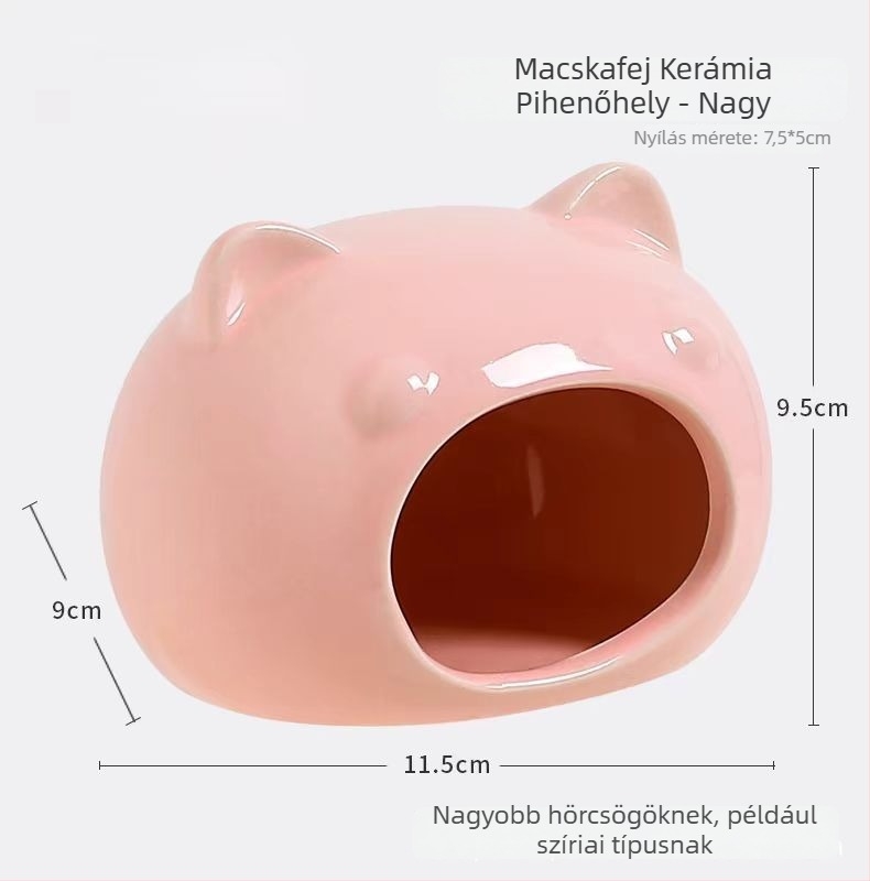 Kerámiából készült hörcsög odú, nyári hűtéssel és kreatív ketrecdekorációval | Foam Fun | hörcsögöknek | tavasz, nyár, ősz
