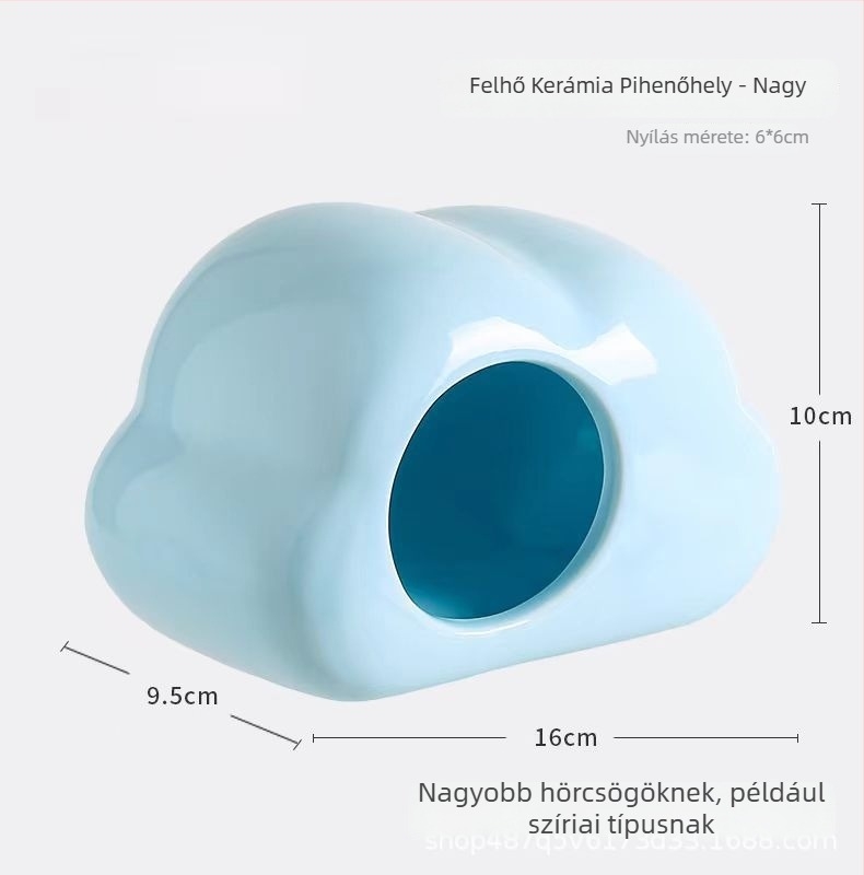 Kerámiából készült hörcsög odú, nyári hűtéssel és kreatív ketrecdekorációval | Foam Fun | hörcsögöknek | tavasz, nyár, ősz