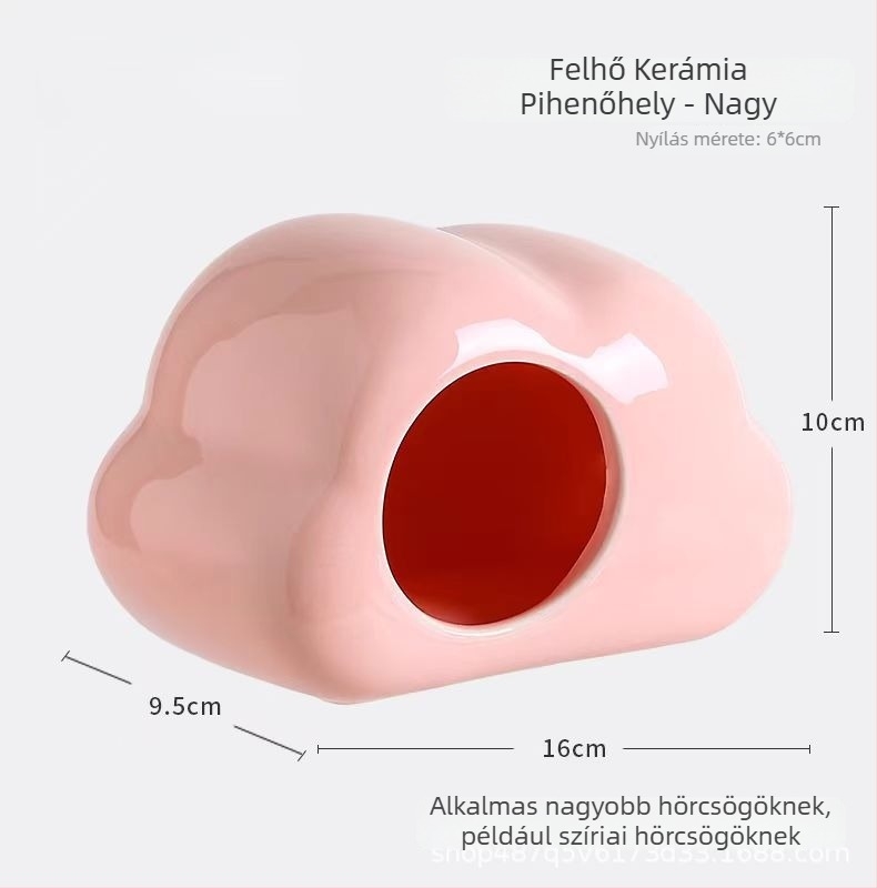 Kerámiából készült hörcsög odú, nyári hűtéssel és kreatív ketrecdekorációval | Foam Fun | hörcsögöknek | tavasz, nyár, ősz