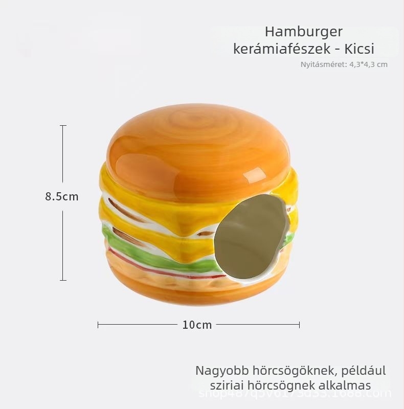 Kerámiából készült hörcsög odú, nyári hűtéssel és kreatív ketrecdekorációval | Foam Fun | hörcsögöknek | tavasz, nyár, ősz