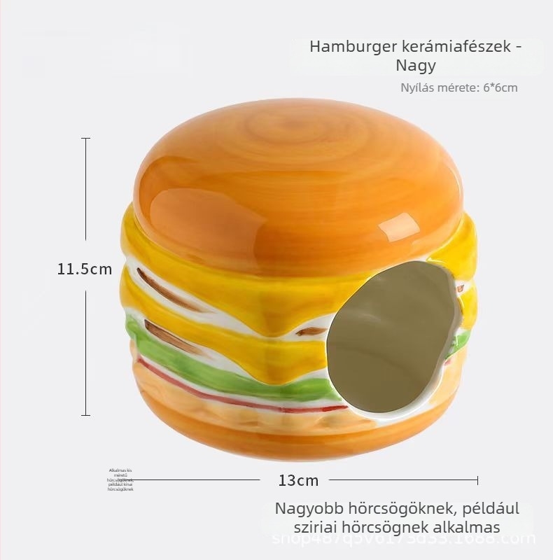 Kerámiából készült hörcsög odú, nyári hűtéssel és kreatív ketrecdekorációval | Foam Fun | hörcsögöknek | tavasz, nyár, ősz
