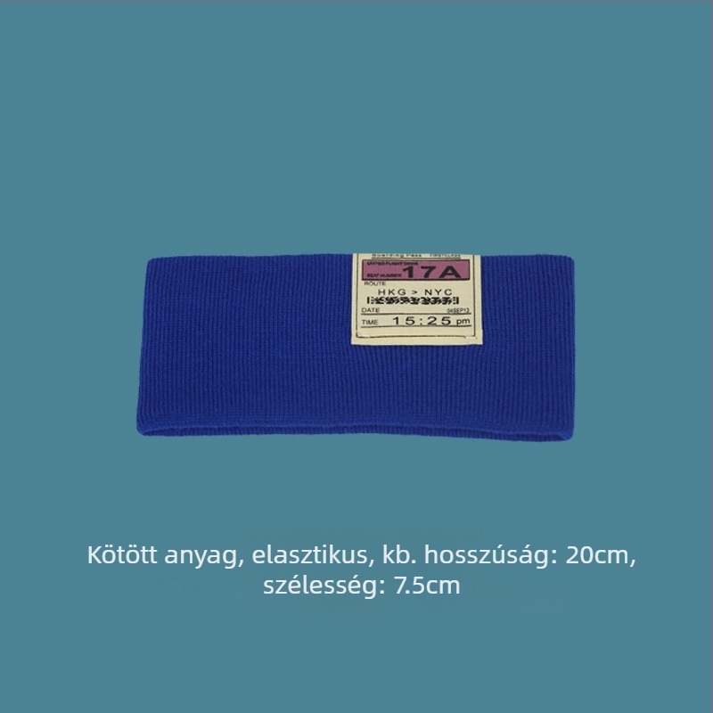 Koreai stílusú sportfejpánt, magas rugalmasságú kötött anyag, kockás geometriai mintázat, őszi 2025