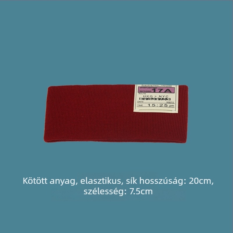 Koreai stílusú sportfejpánt, magas rugalmasságú kötött anyag, kockás geometriai mintázat, őszi 2025
