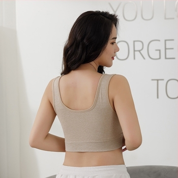 Nylon melltartó a mellkas köré – varrat nélküli, egyszerű szövés, gyűjtőhatás