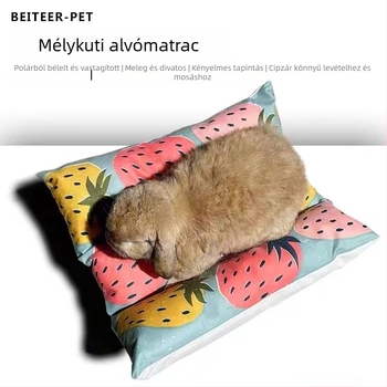 Téli meleg háziállat matrac nyulak és tengerimalacok számára – pamut alvó párna