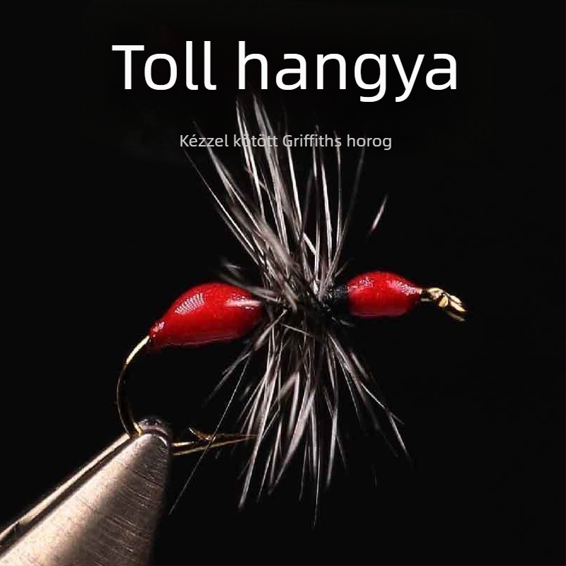Két horogos horoggal ellátott csalihal – új csalihal, mini gyöngyök csillogó, fehér csíkos goby dekó