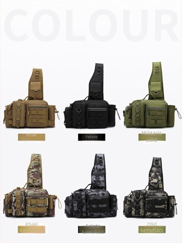 Férfi derekasan tok Oxford anyagból, vízálló, kopásálló, bővíthető, több rétegű tárolás, 2024 nyár