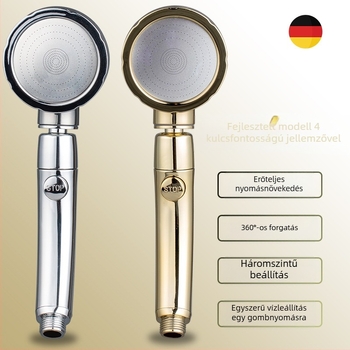 Kézi zuhanyfej készlet, esőfunkció, HS2018 modell, ABS, 0–90°C, 1 MPa