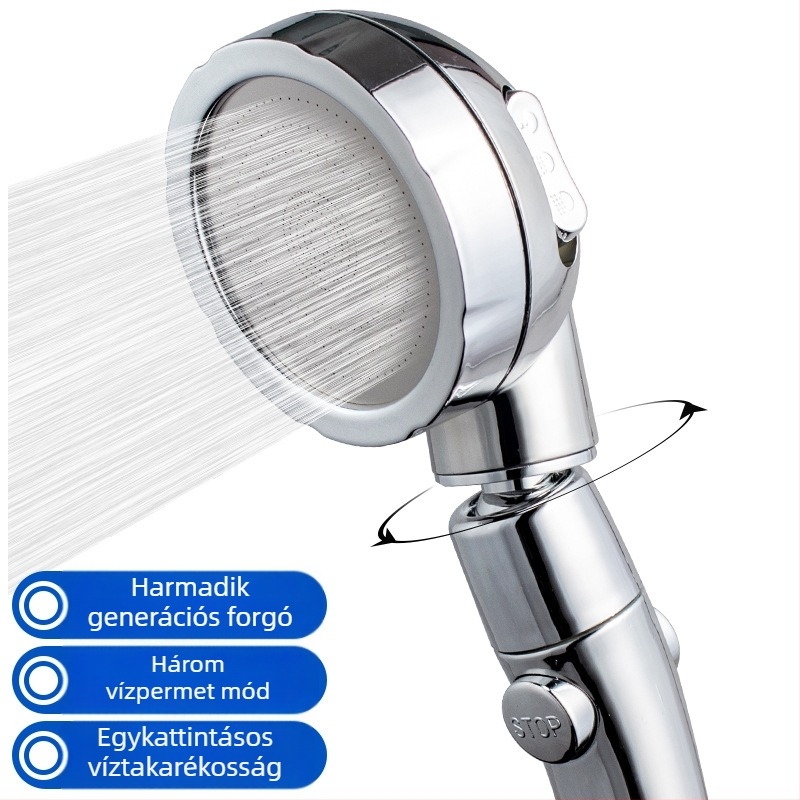 Kézi zuhanyfej készlet, esőfunkció, HS2018 modell, ABS, 0–90°C, 1 MPa