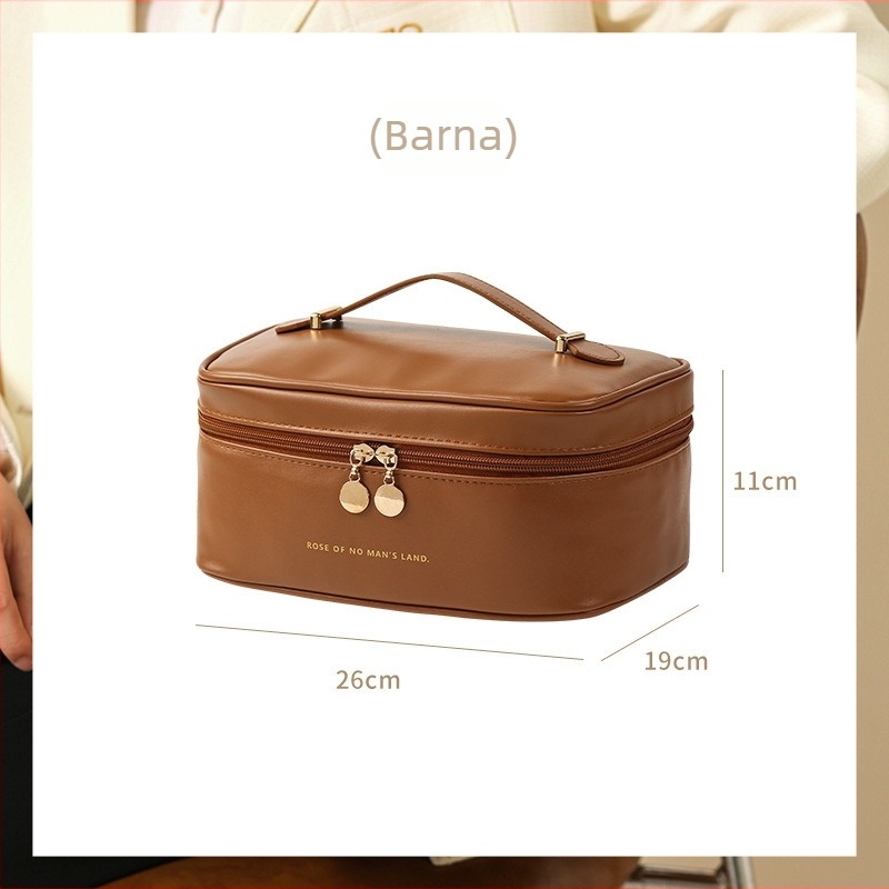 Sikadi PU hordozható kozmetikai táska – vízálló, ultra könnyű, nagy kapacitású, poliészter bélés