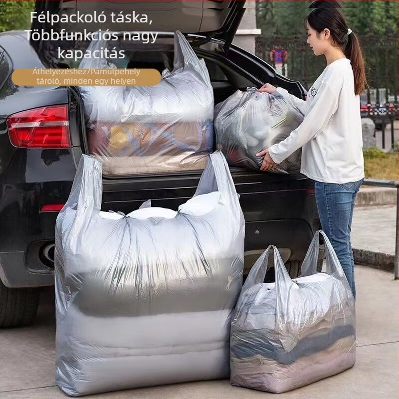 Költöztető csomagoló táska, kézitáska-stílus, többfunkciós tároló ruhákhoz és paplanokhoz, költözési szervező