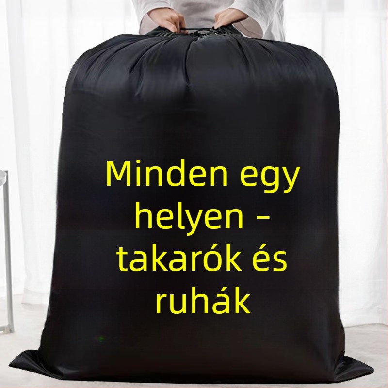Oxford anyagú hengeres tároló táska ruhák és plédek tárolására, hálószoba rendszerezéséhez