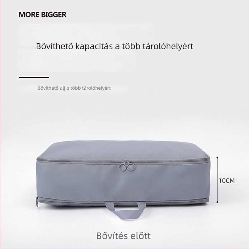 Pehelykabát tároló táska dupla cipzárral és összenyomható szellőzőnyílásokkal – utazáshoz és otthoni használathoz, ruházat rendező
