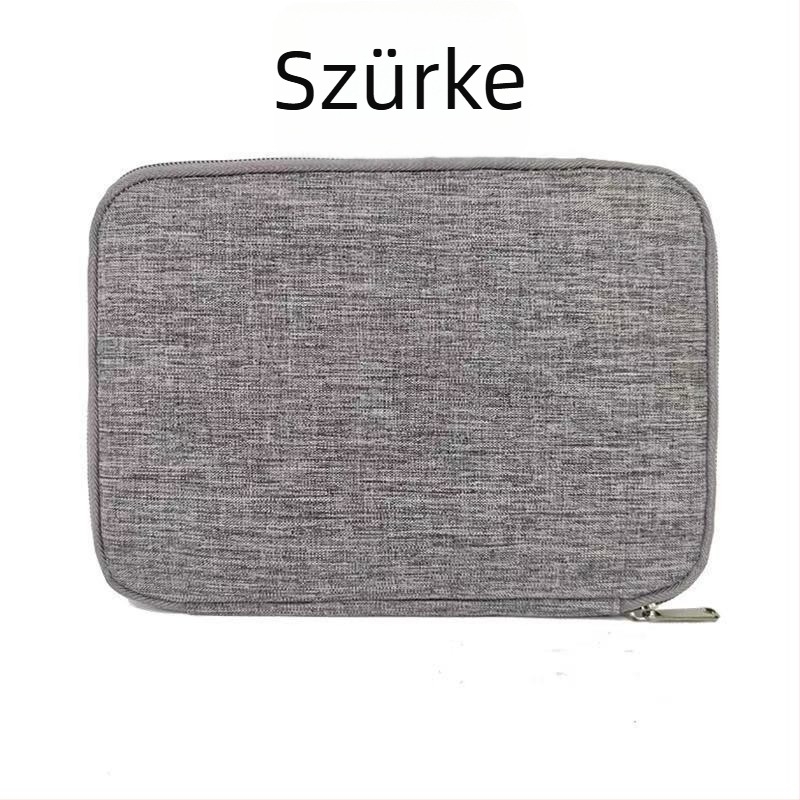 Utazási tároló táska elektronikus kiegészítők és kábelek számára, kézi táska formájú, multifunkcionális, modell Storage bag