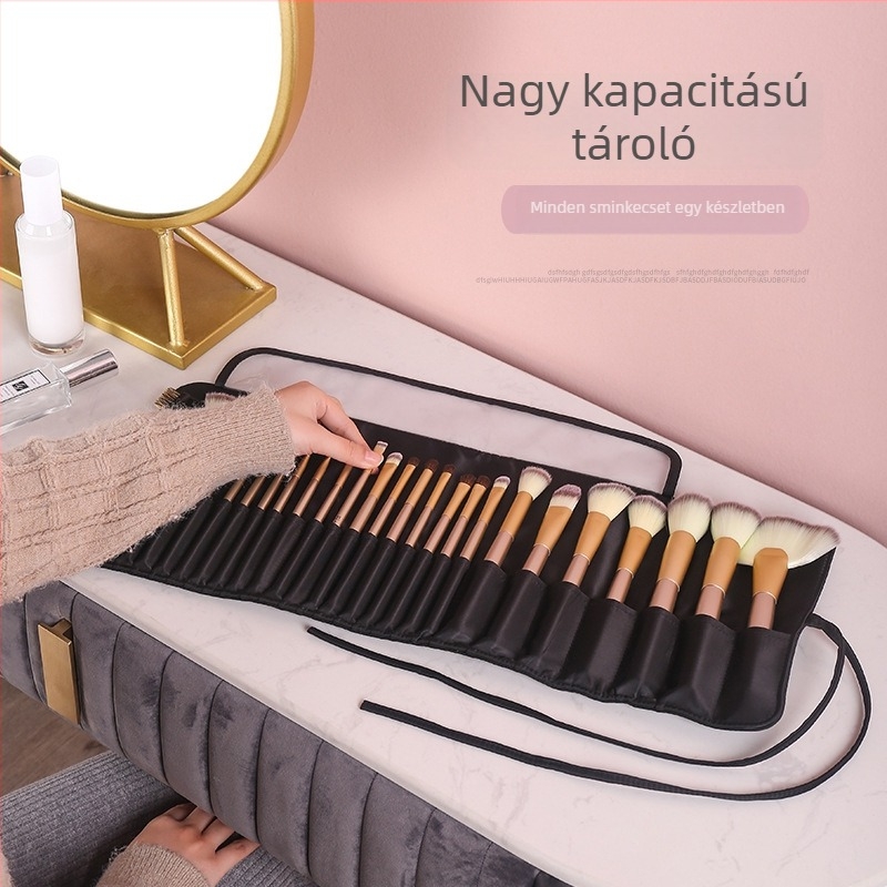 Összecsukható kozmetikai táska QE | Nylon anyag, Egyszínű minta, Belső bélés: nylon, Nők számára