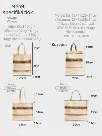 CKKUI Vászon Válltáska — Tote, vízszintes négyszögletes forma, mágneses záródás, belső nylon bélés, belső zsebek cipzárral, zseb a telefonhoz és dokumentumokhoz