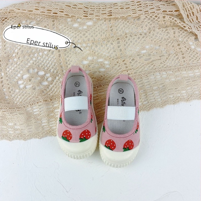 Lányoknak készült vászon slip-on cipő, elasztikus pánttal, alacsony felsőrésszel, kanvas felsővel, csúszásmentes talppal