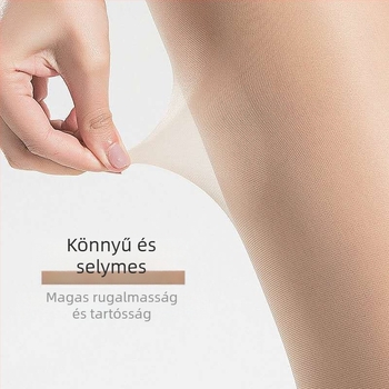 0D Átlátszó nejlon Core-Spun Selyem Harisnya, Ultra-vékony, Varrás Nélküli, T-Crotch