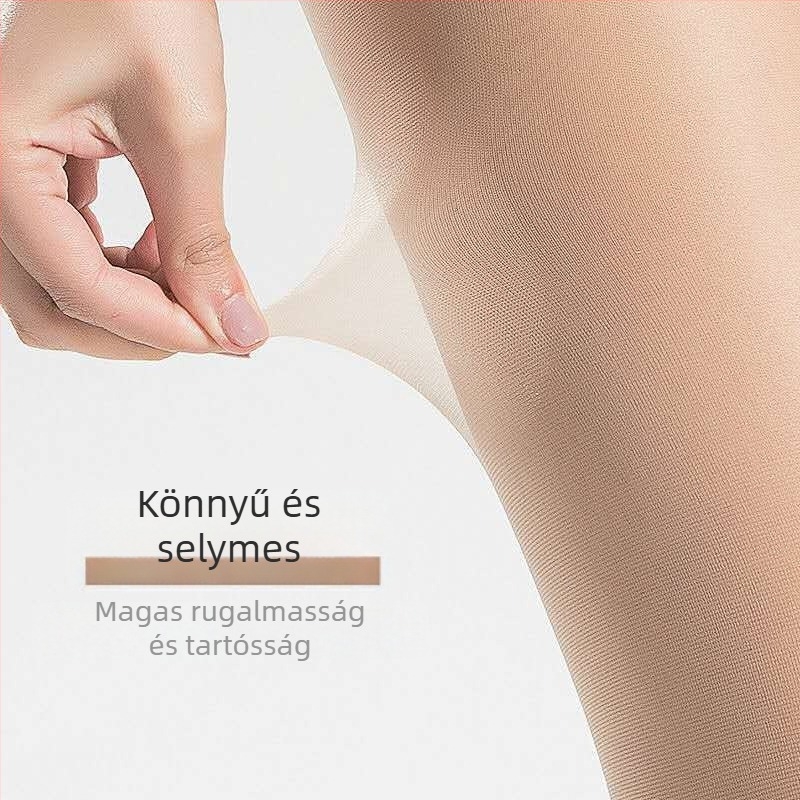 0D Átlátszó nejlon Core-Spun Selyem Harisnya, Ultra-vékony, Varrás Nélküli, T-Crotch