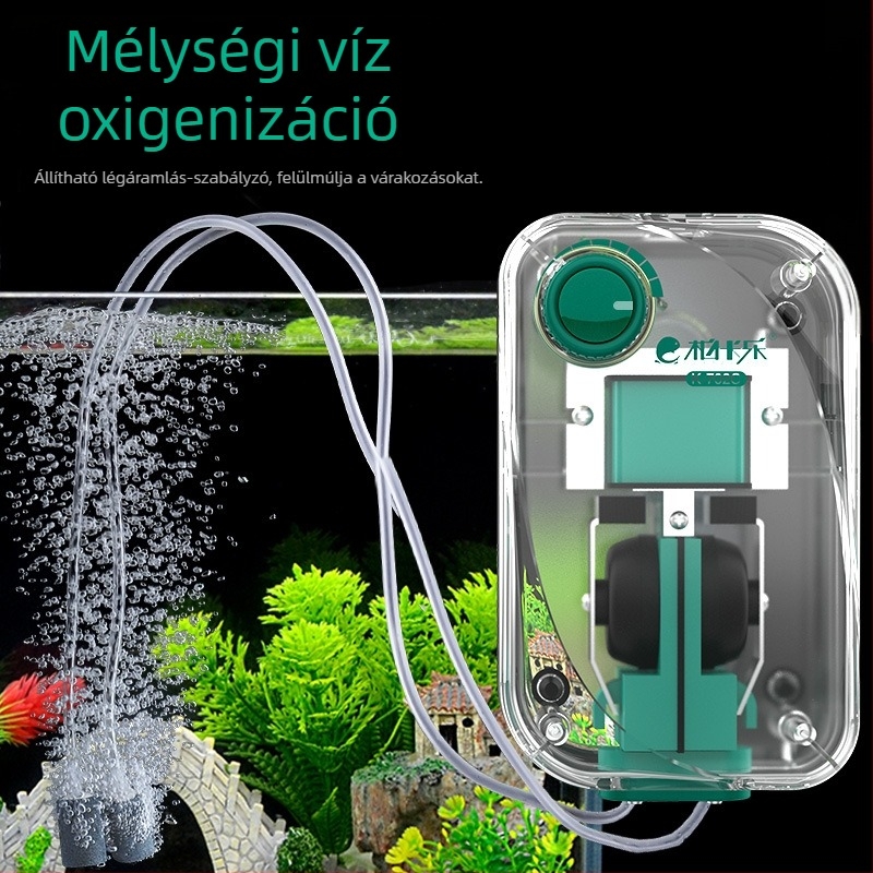 Baker akváriumi oxigénszivattyú – Csendes mechanikus oxigénellátó, Nagy teljesítmény, Nem importált, Súly 2000 g