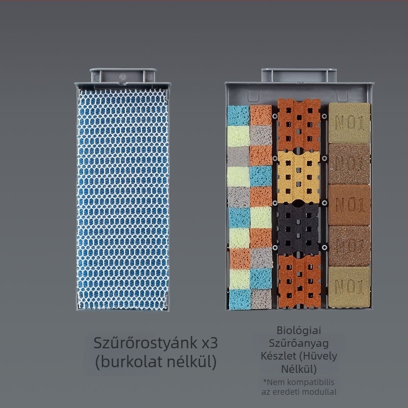 Xiaomi okos akváriumhoz szűrőmodifikáló készlet – fizikai-biokémiai melegítőkamra fejlesztése, teljes tartozékkészlet