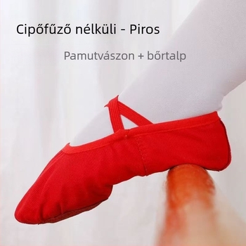 Art Dance Flower Gyerekeknek Balett Puha Talpú Cipő - Vászon Felső, Macska Mancs Formájú Dizájn, Gyakorló Tánchoz