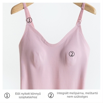 Kismama szoptatós top, Sling-stílus, ujjatlan, nylon 50–70% anyag, 161–180 g/m², minden évszakhoz